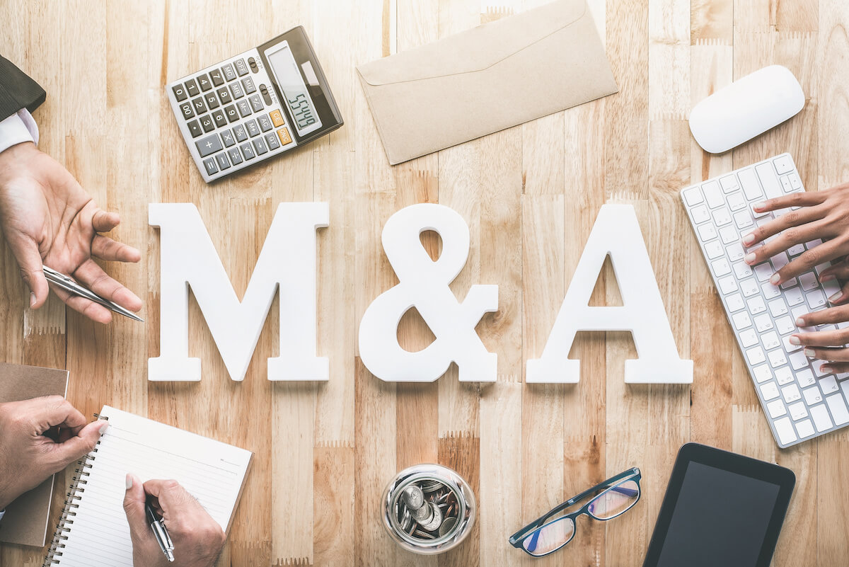 Deal structure: M & A in block letters