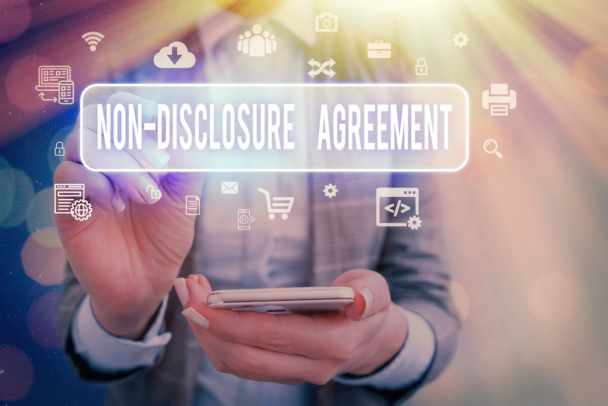 How to sell a small business without a broker: NON-DISCLOSURE AGREEMENT hologram